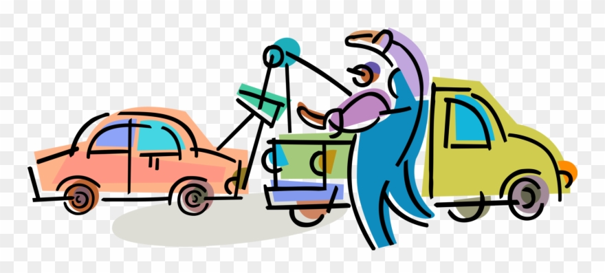 Vector Illustration Of Tow Truck Wrecker Recovery Vehicle Clipart 880x397 Vector Illustration Of Tow Truck Wrecker Recovery Vehicle Clipart