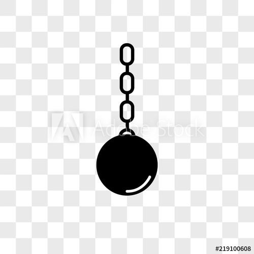 500x500 Wrecking Ball Vector Icon On Transparent Background, Wrecking Ball