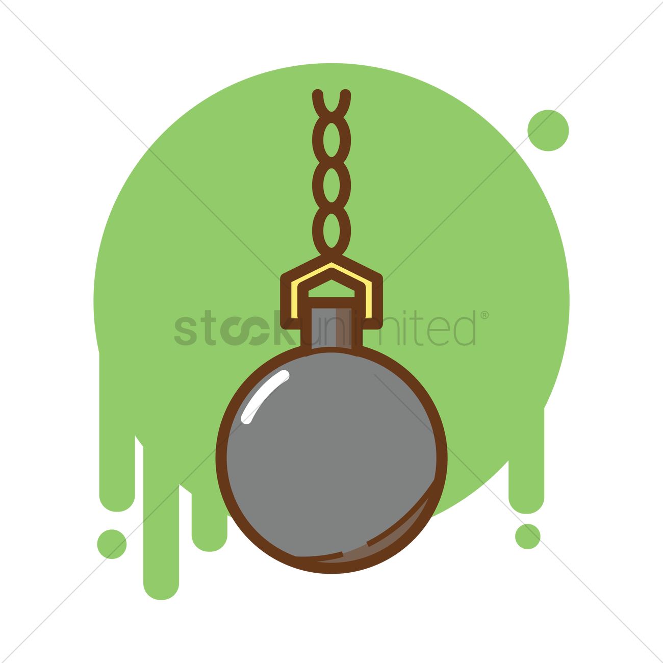 1300x1300 Wrecking Ball Vector Image