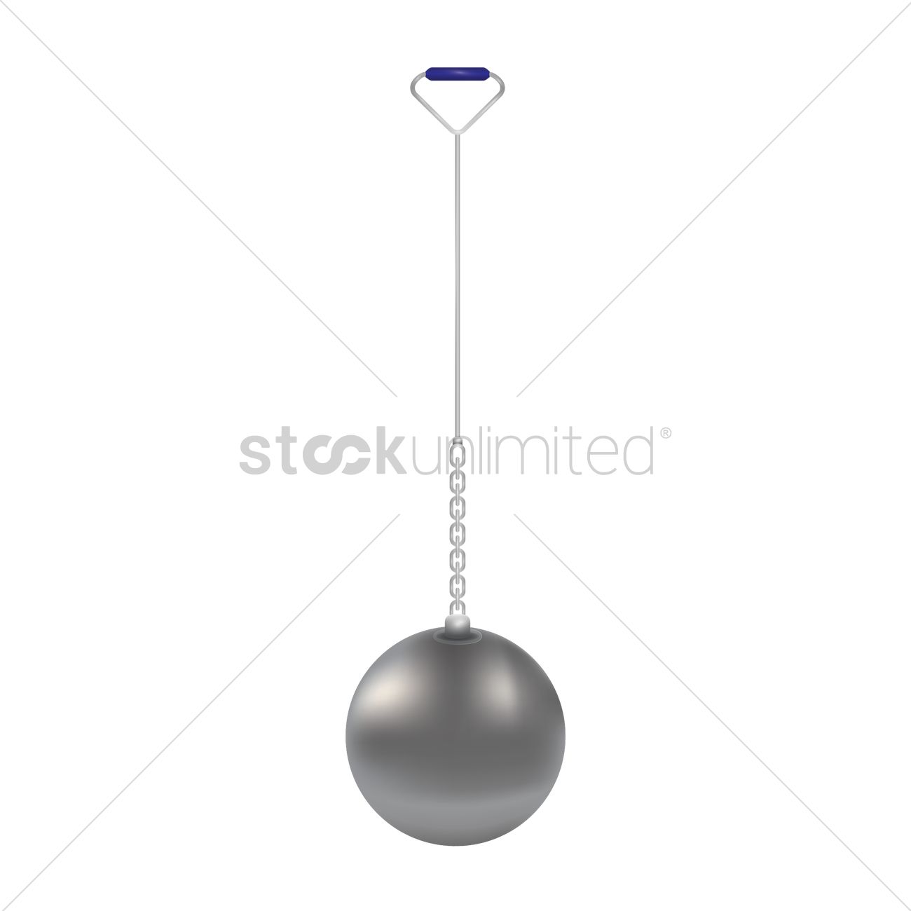 1300x1300 Wrecking Ball Vector Image