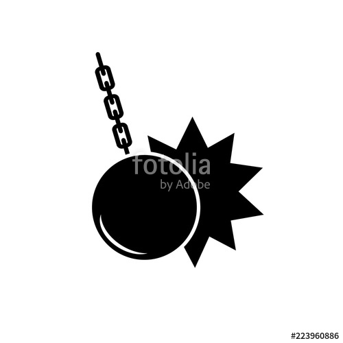 500x500 Wrecking Ball Symbol Stock Image And Royalty Free Vector
