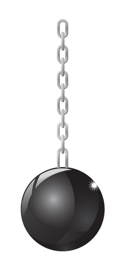 270x540 Hanging Wrecking Ball Vector