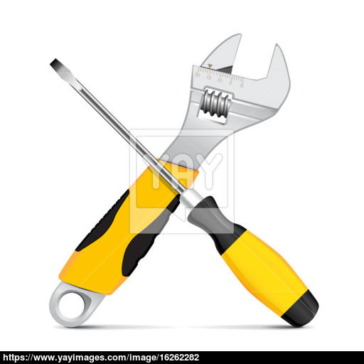 512x512 Vector Wrench And Screwdriver Vector