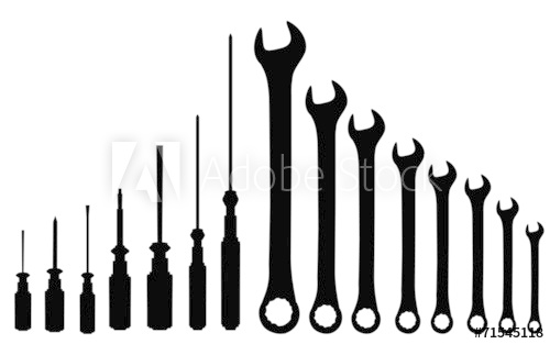 500x313 Wrench And Screwdriver Vector