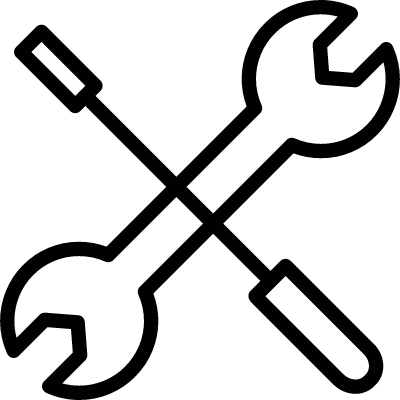 400x400 Crossed Wrench And Screwdriver Free Vectors, Logos, Icons