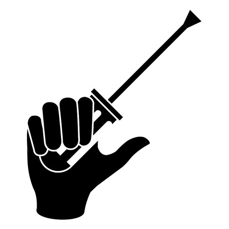 450x450 Traffic Signal With Wrench And Screwdriver Vector Illustration