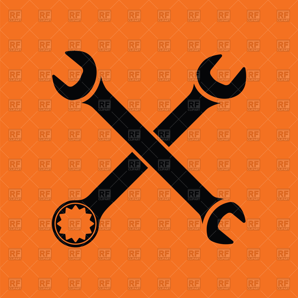 1200x1200 Crossed Wrench Icon Vector Image Of Signs, Symbols, Maps Angelp