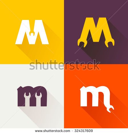 M Letter With Wrench Logo Set Vector Repair Design Template 450x470 M Letter With Wrench Logo Set Vector Repair Design Template
