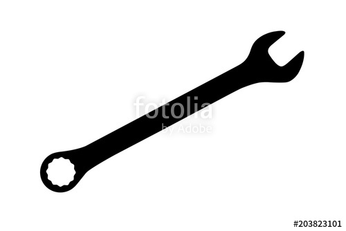 Vector Wrench Spanner On White Background Stock Image And Royalty 500x334 Vector Wrench Spanner On White Background Stock Image And Royalty
