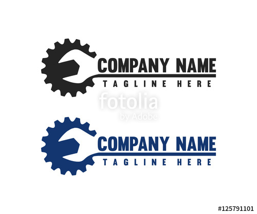 Wrench Machinery Gear Garage Logo Design Stock Image And Royalty 500x417 Wrench Machinery Gear Garage Logo Design Stock Image And Royalty