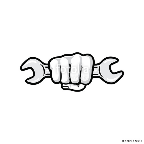 Hand Holding Wrench Logo Vector Stock Image And Royalty Free 500x500 Hand Holding Wrench Logo Vector Stock Image And Royalty Free