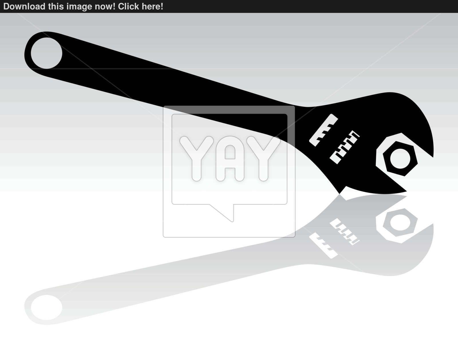 Wrench Silhouette Vector 1600x1200 Wrench Silhouette Vector