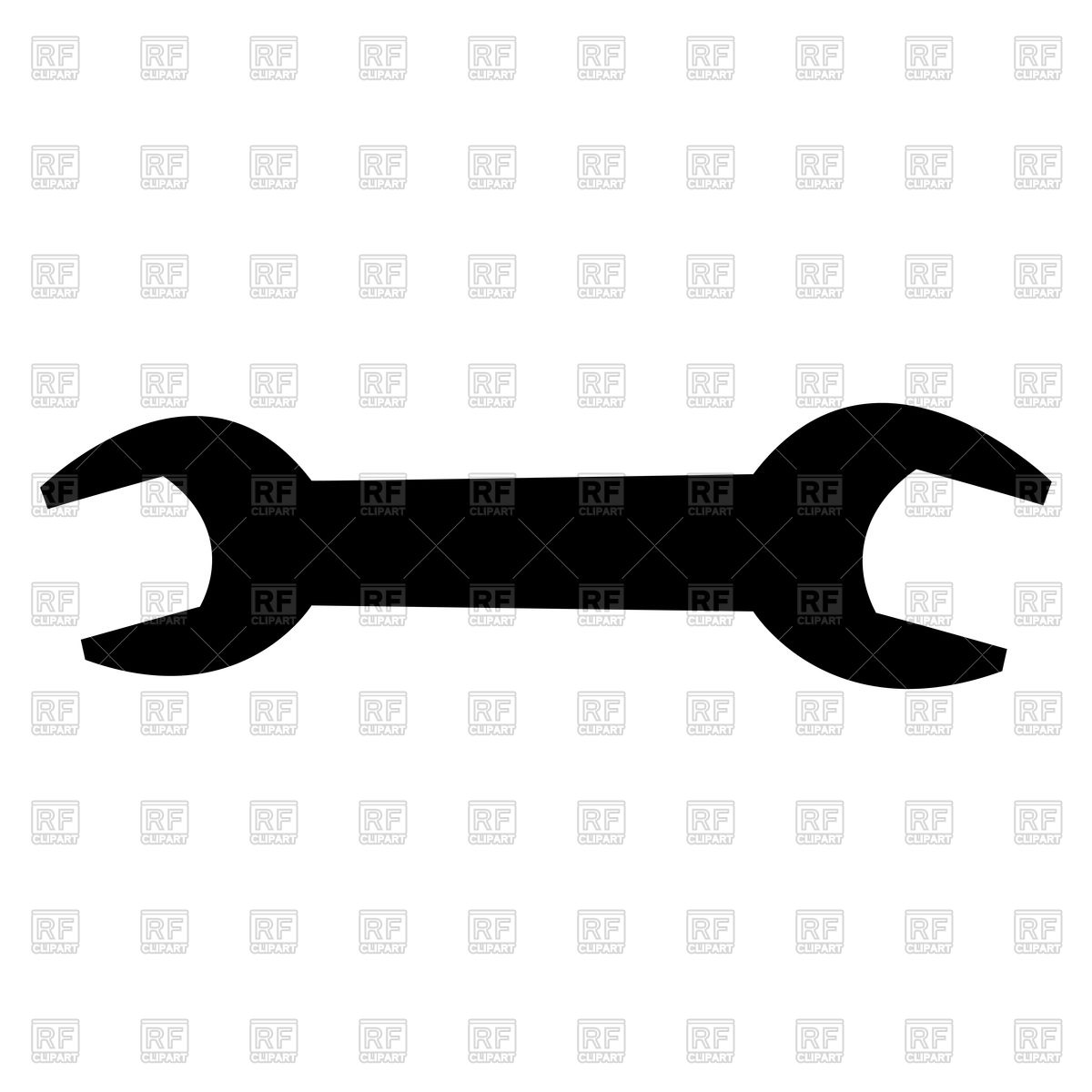 Wrench Silhouette Vector Image Of Objects 1200x1200 Wrench Silhouette Vector Image Of Objects