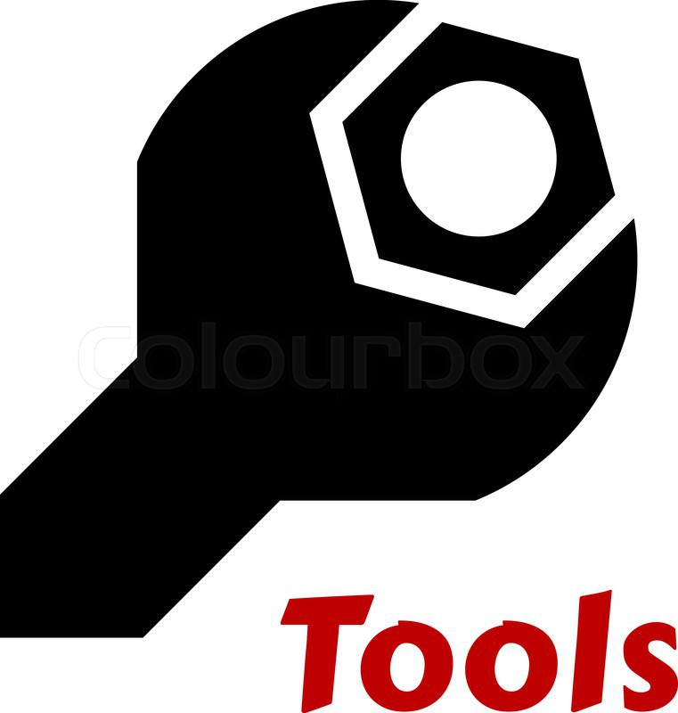 Black Silhouette Of A Spanner Or Stock Vector Colourbox 761x800 Black Silhouette Of A Spanner Or Stock Vector Colourbox