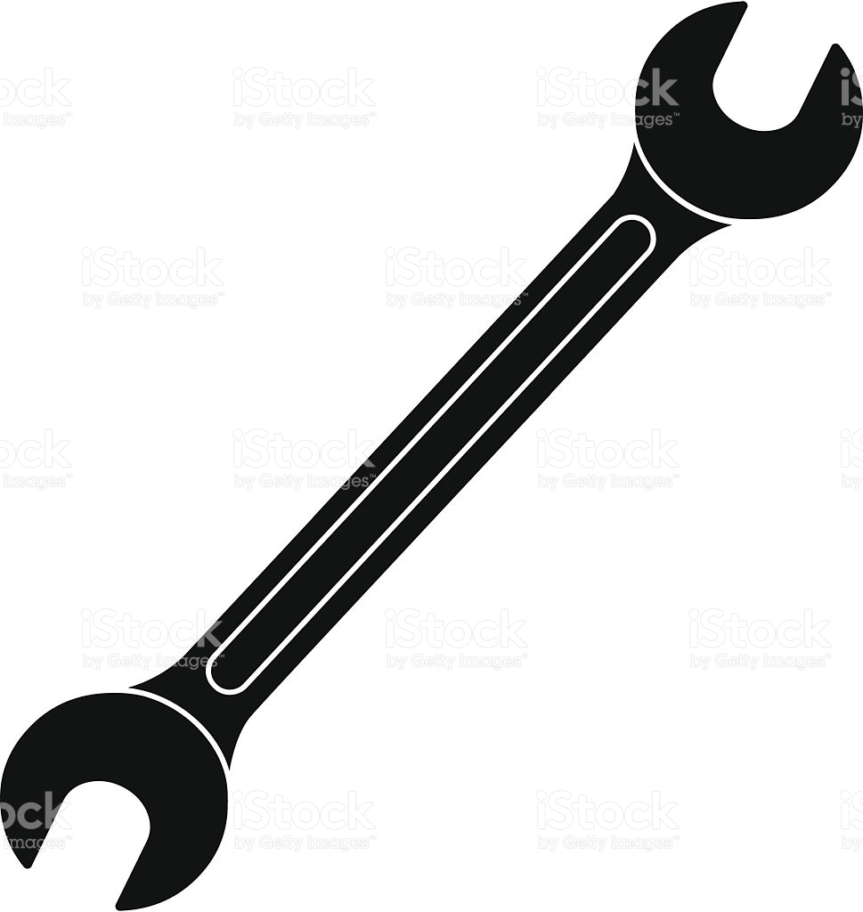 969x1024 Open End Wrench Clipart
