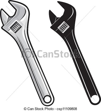 428x470 Wrench Vector Clipart