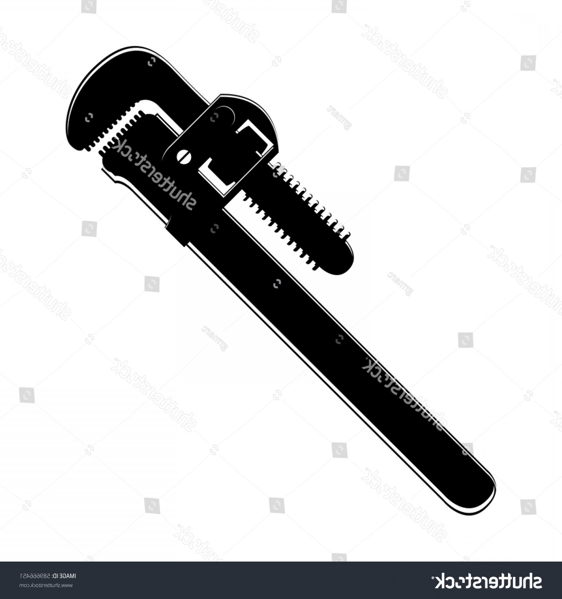 1800x1920 Black Silhouette Pipe Wrench Tool Vector Soidergi