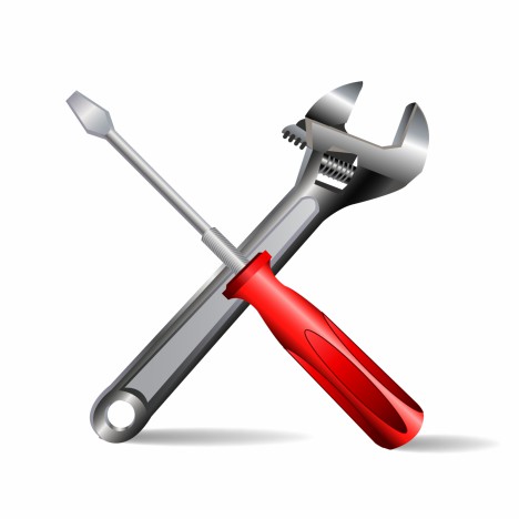 468x468 Object Screwdriver Wrench Vector Art Vectors Stock In Format