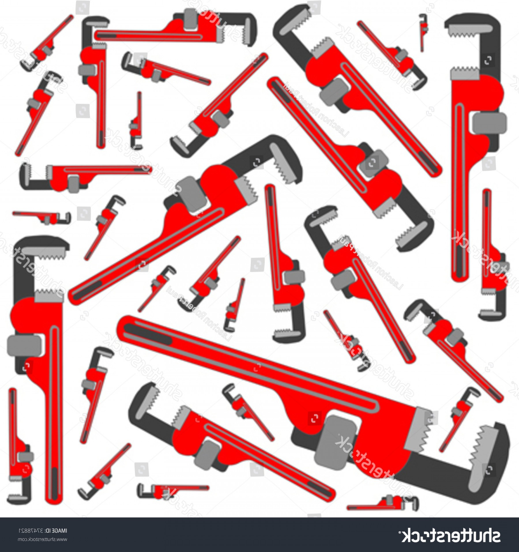 1800x1916 Pipe Wrench Pattern Vector Art Illustration Soidergi