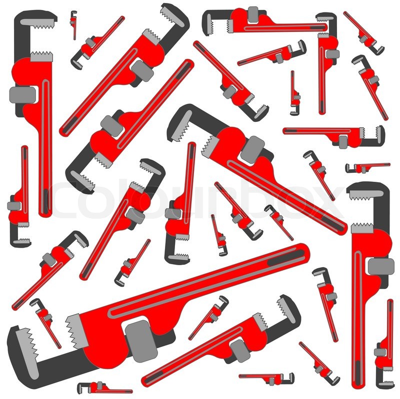800x799 Pipe Wrench Pattern, Abstract Vector Stock Vector Colourbox