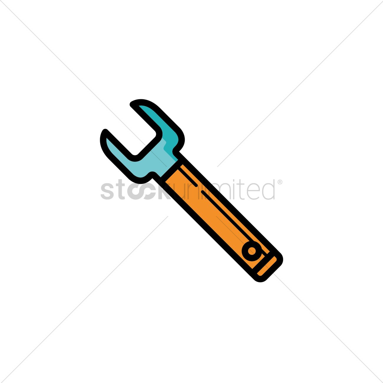 1300x1300 Wrench Vector Image