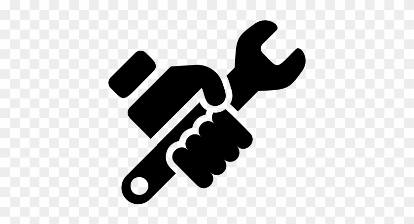 840x455 Hand Holding Wrench Vector