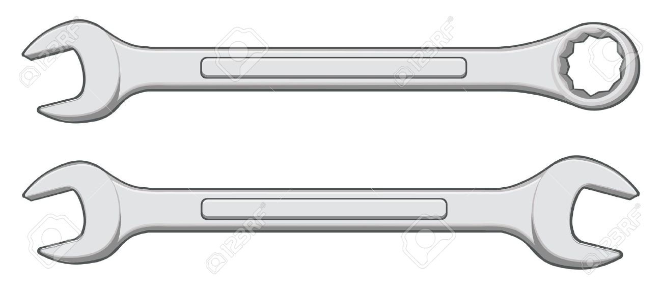 1300x568 Open End Wrench Clipart