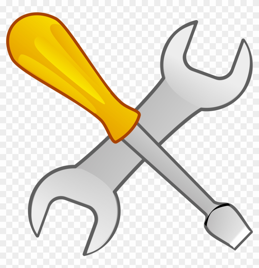 840x870 Screwdriver And Wrench Vector Clipart Free