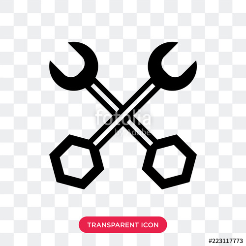 500x500 Wrench Vector Icon Isolated On Transparent Background, Wrench Logo
