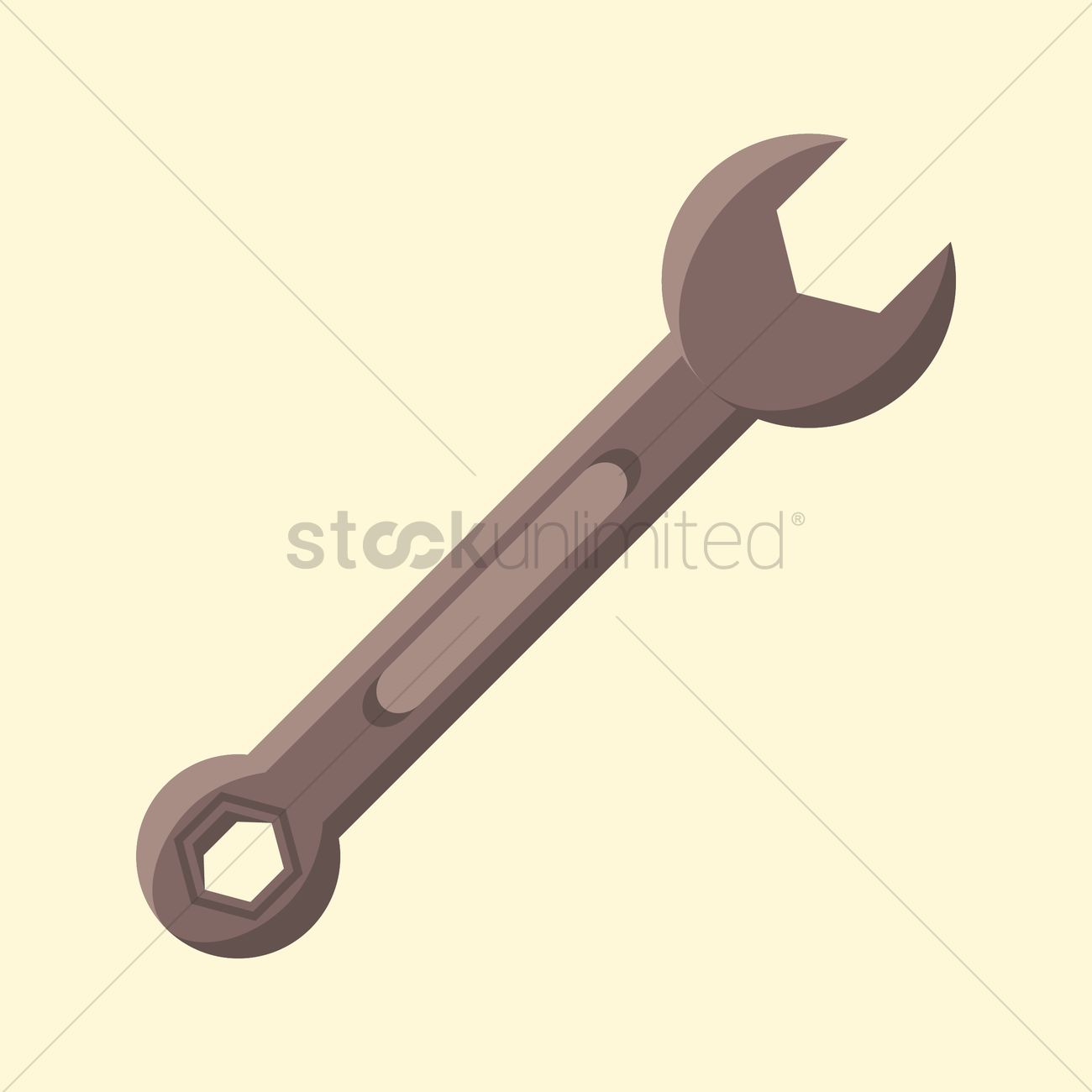 1300x1300 Free Wrench Vector Image