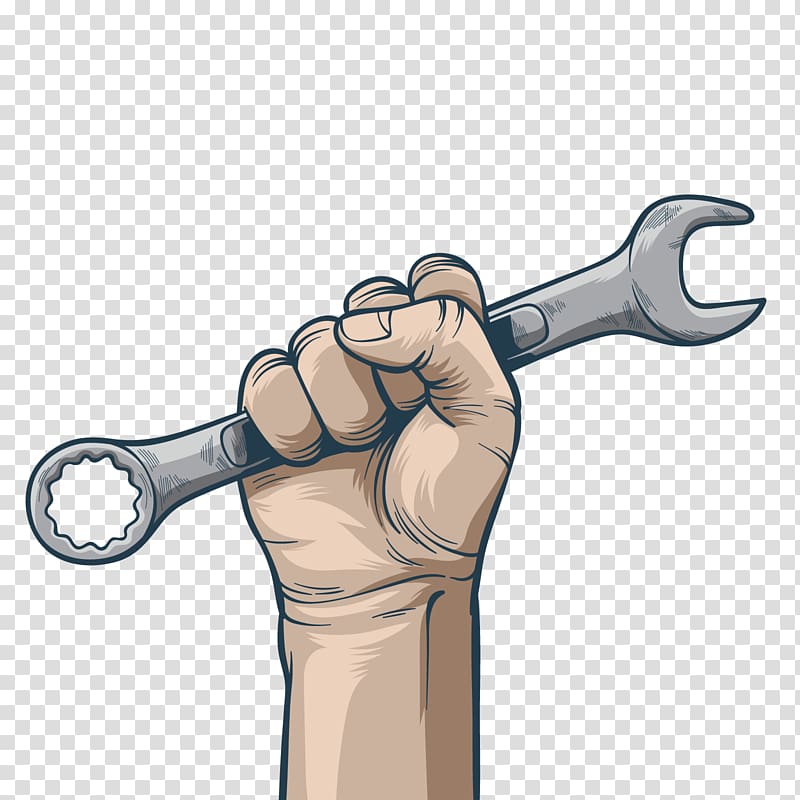 Person Holding Combination Wrench Euclidean Wrench, Hand Painted 800x800 Person Holding Combination Wrench Euclidean Wrench, Hand Painted