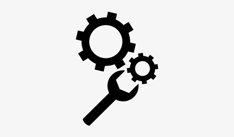 820x481 Cogwheels Variant With Wrench Tool Vector