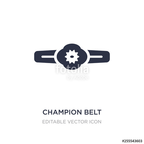 500x500 Two Color Champion Belt Vector Icon From Sports Concept Isolated