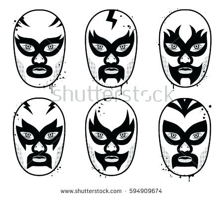 450x398 Wrestling Mask Template