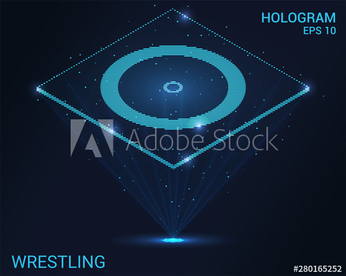 500x400 Hologram Wrestling A Holographic Projection Of A Classic