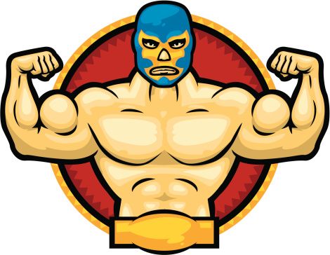 470x364 Mexican Luchador Vector Art Illustration Mucha Lucha