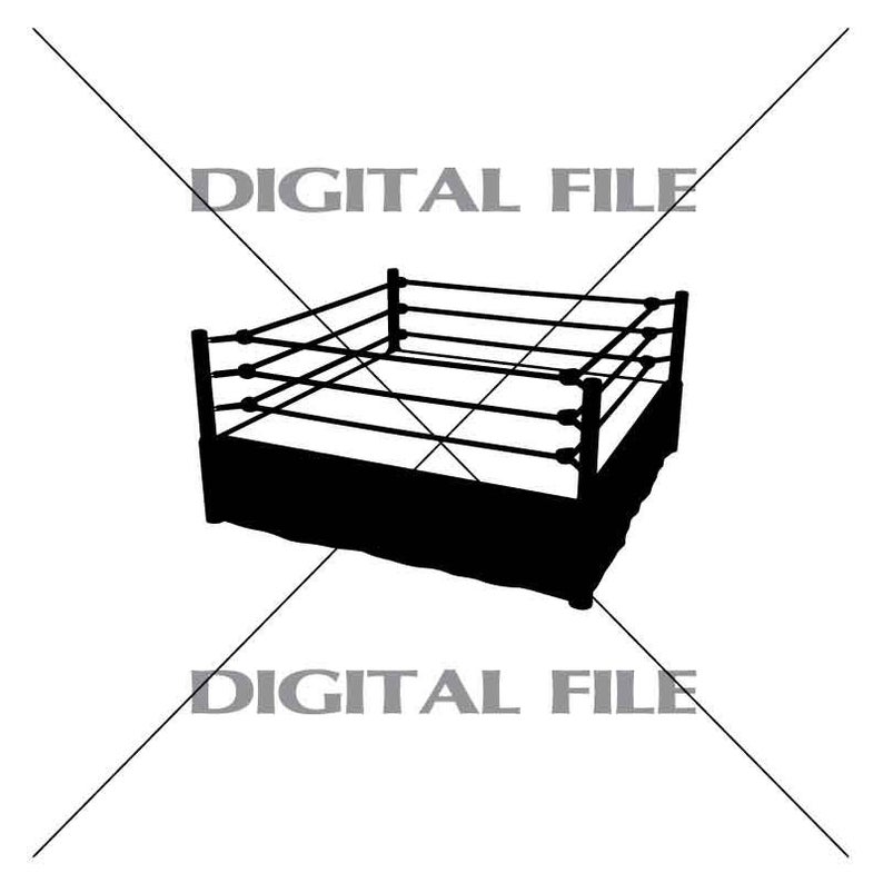 794x794 Wrestling Ring Vector Image Vinyl Decal T Shirt Digital Etsy