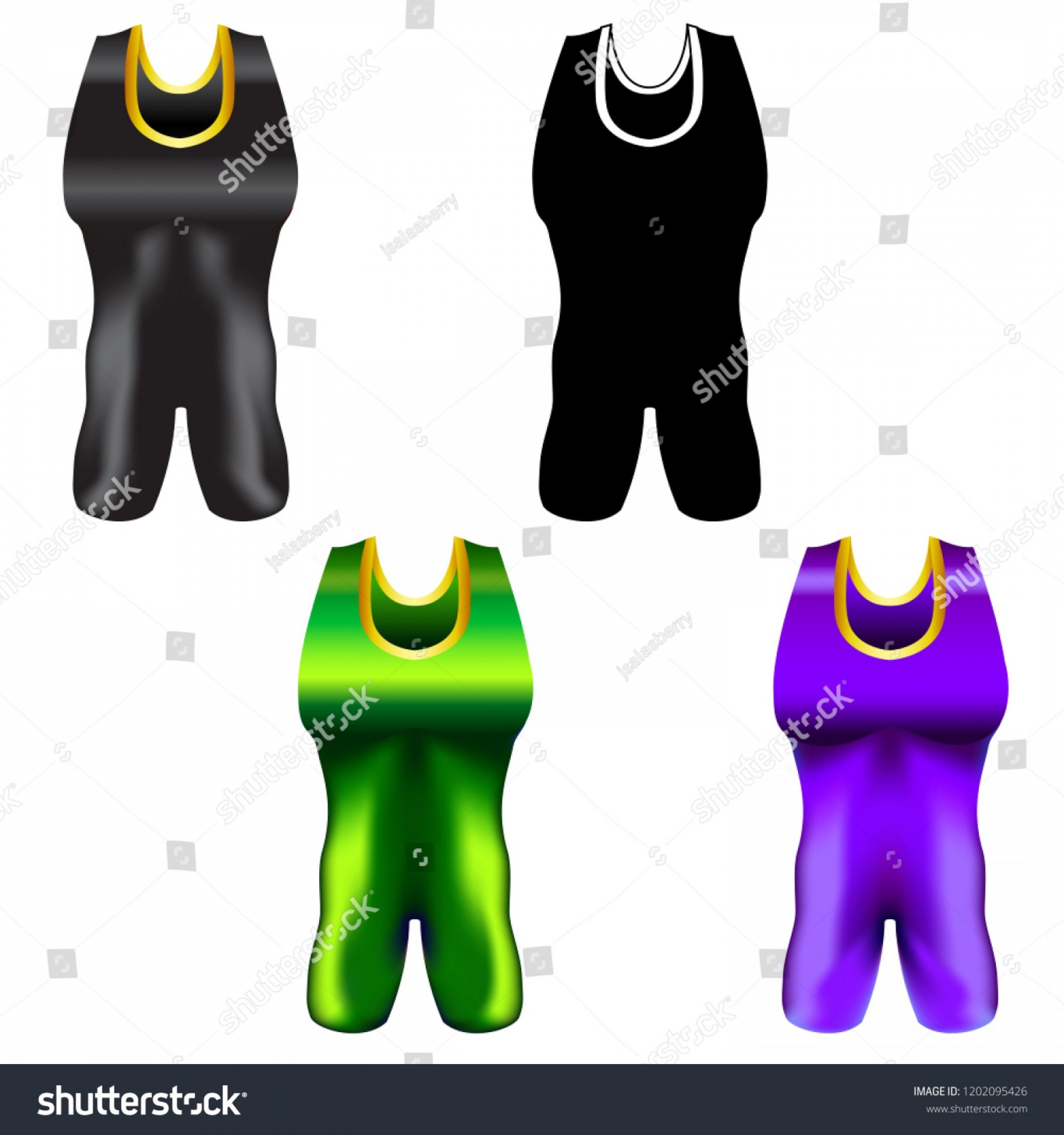 2160x2304 Wrestling Singlet Vector Illustration Symbol Set Sarahgardan