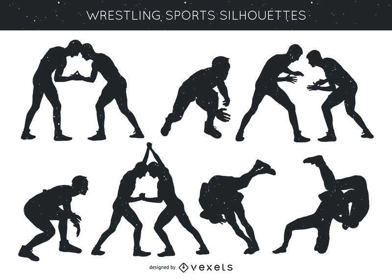 Wrestling Silhouette Vector at Vectorified.com | Collection of ...