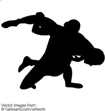 Wrestling Silhouette Vector at Vectorified.com | Collection of ...