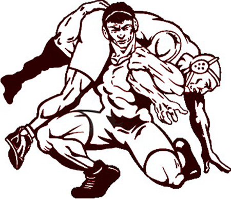 450x388 Vector Wrestling Clip Art Clipart Wrestlers Mid Throw