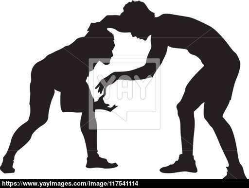 512x387 Wrestling Vector
