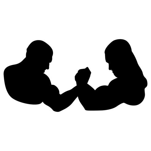 490x490 Arm Wrestling Vector