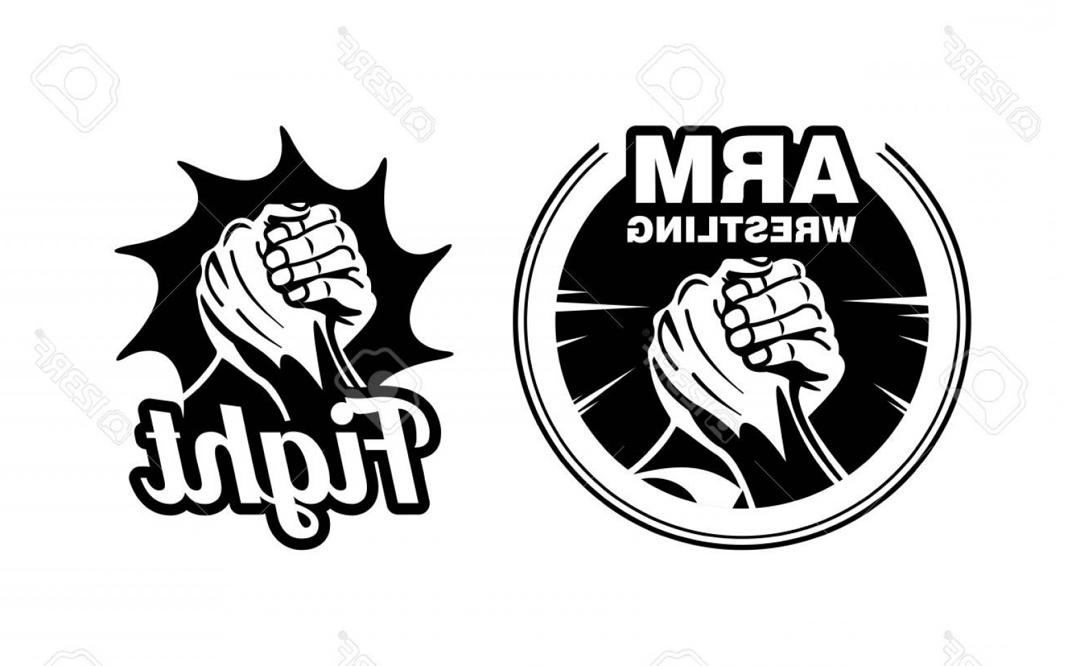 1560x969 Photostock Vector Arm Wrestling Logo Vector Illustration Studiogrfx