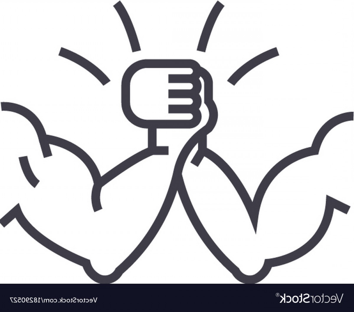 Arm Wrestling Concept Thin Line Icon Vector Newwaysys 1200x1058 Arm Wrestling Concept Thin Line Icon Vector Newwaysys