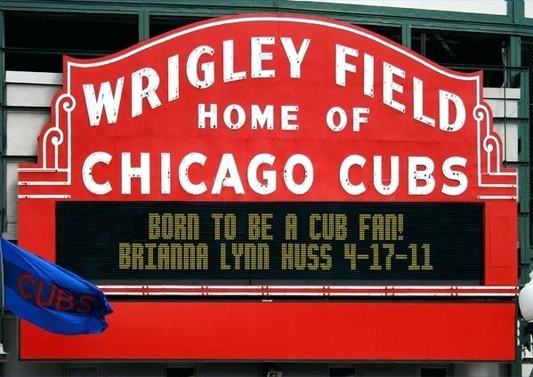 599x424 Wrigley Field Wall Art