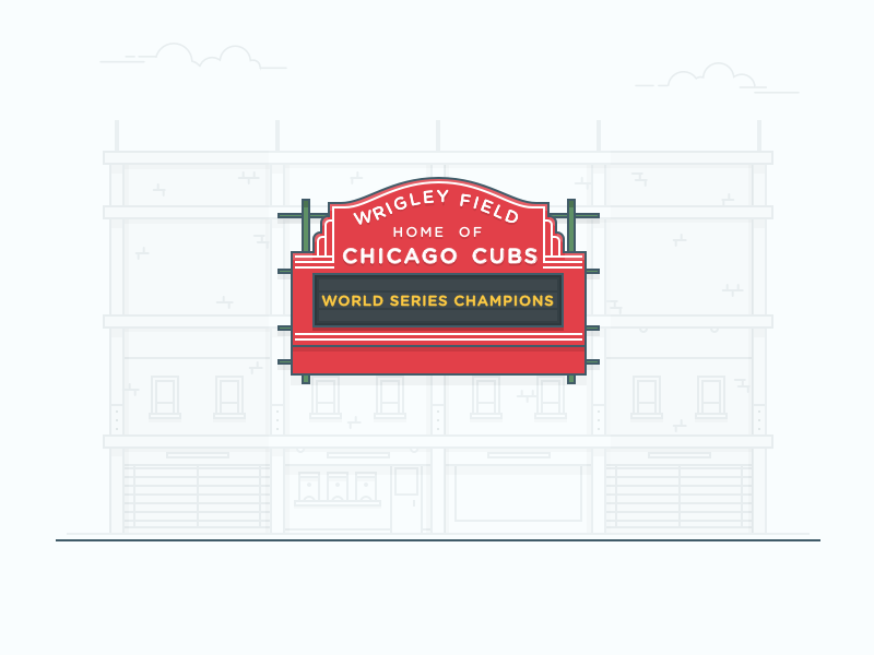 Wrigley Field Sign Vector at Vectorified.com | Collection of Wrigley ...