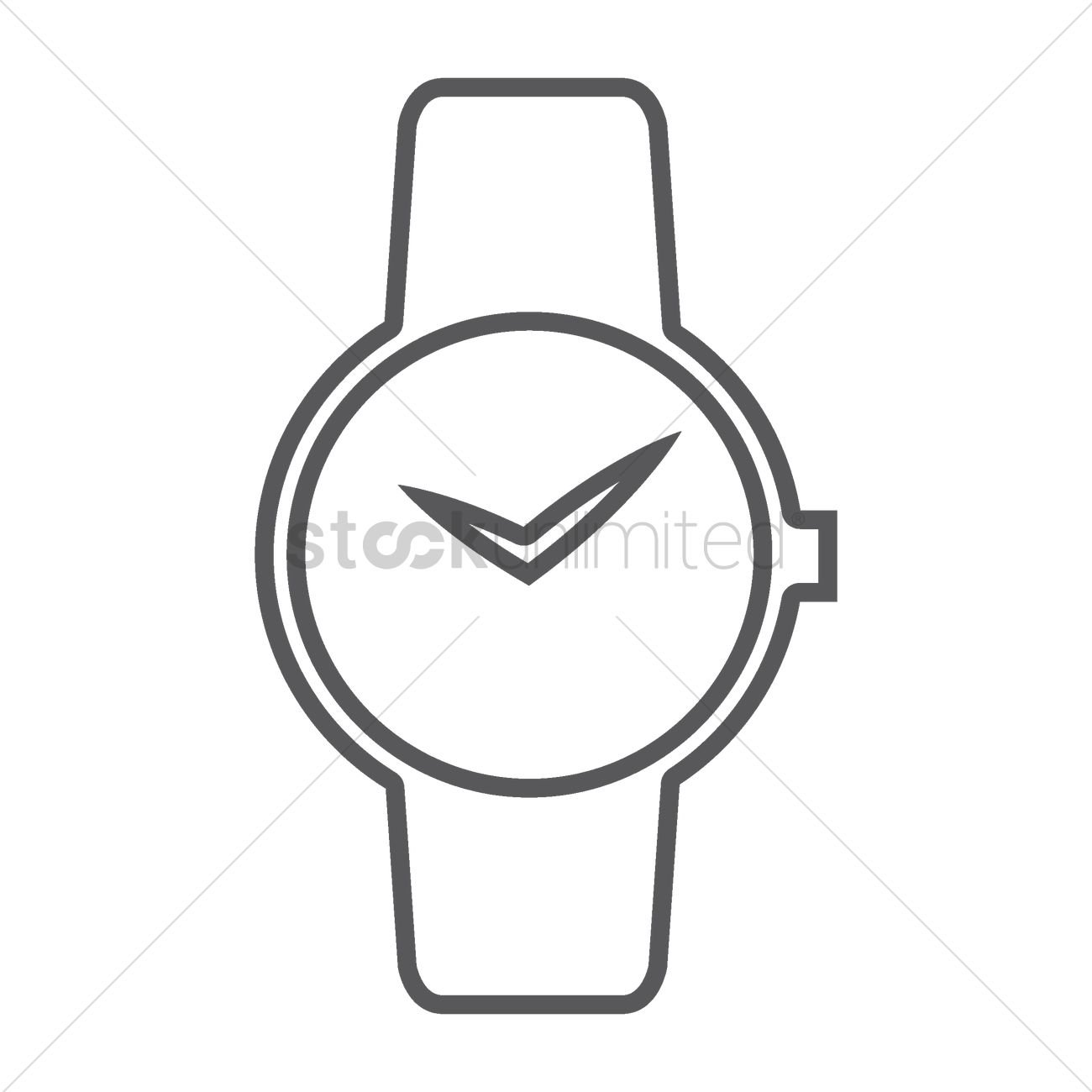 1300x1300 Wrist Watch Vector Image