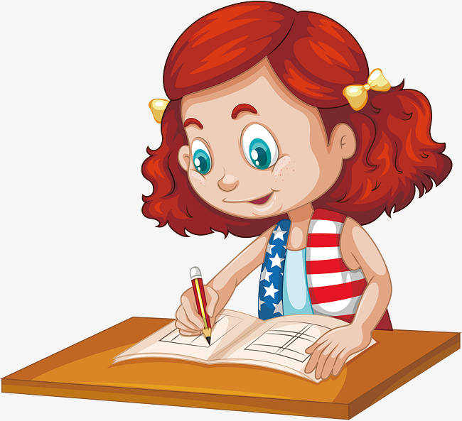 650x593 Download Free Png Vector Serious Writing Girl