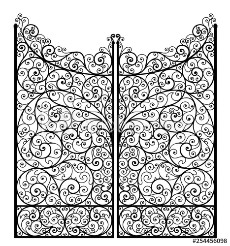 Wrought Iron Vector at Vectorified.com | Collection of Wrought Iron ...